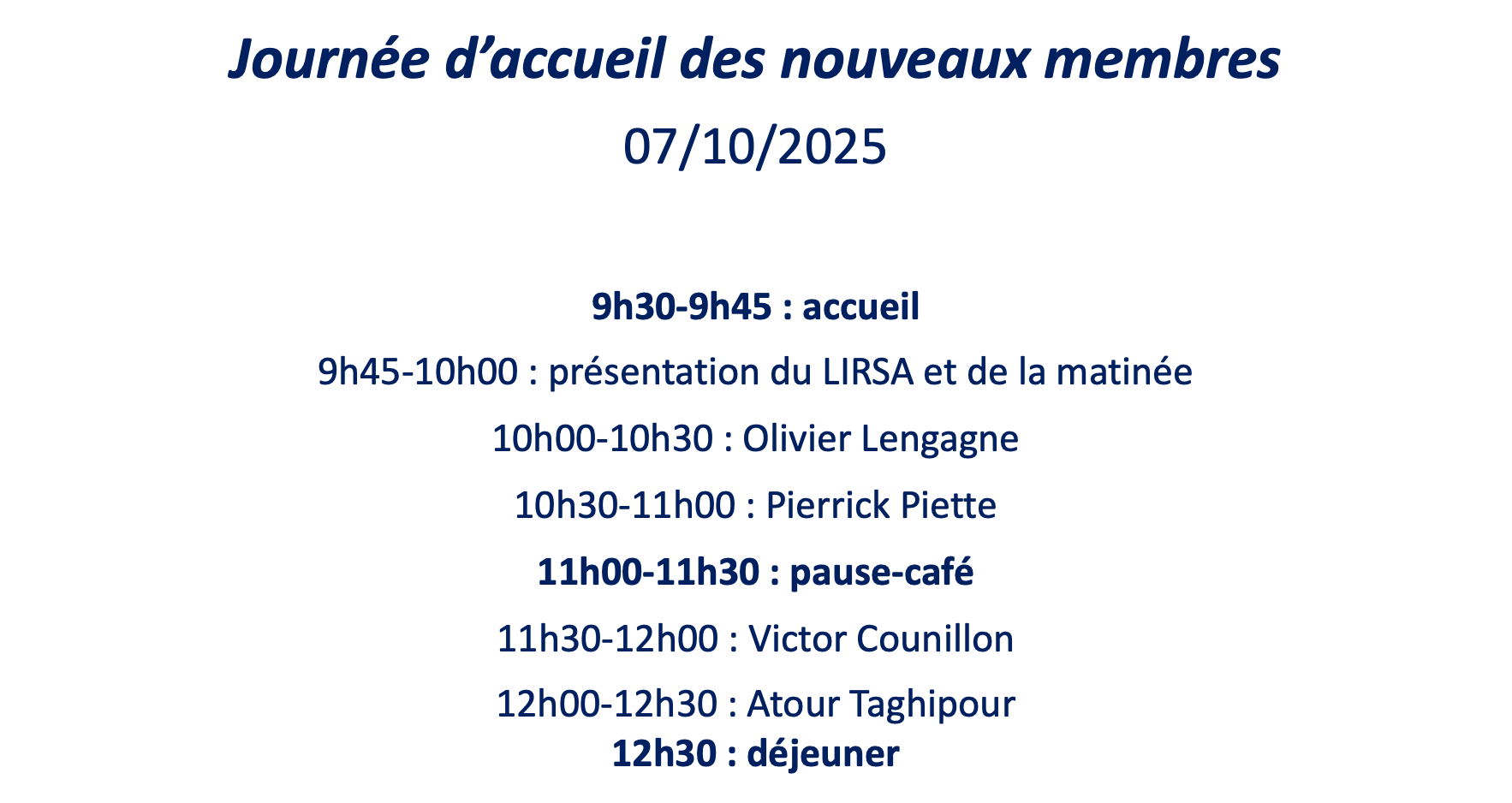 Programme 